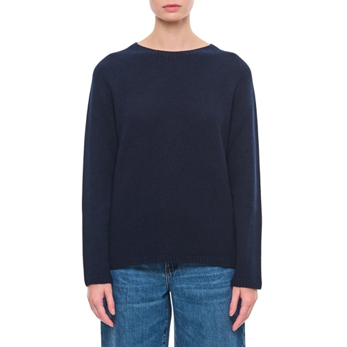 Max Mara Pull Georg Crewneck Cashmere Pullover Blue