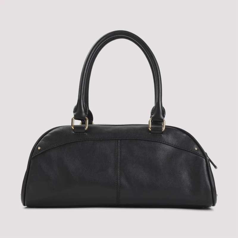 Chloé Schultertasche Structured Black Calf Leather Shoulder Bag Black