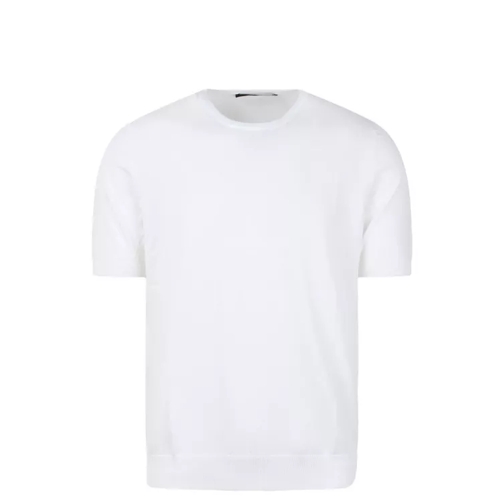 Tagliatore Cotton Knit T-Shirt White 