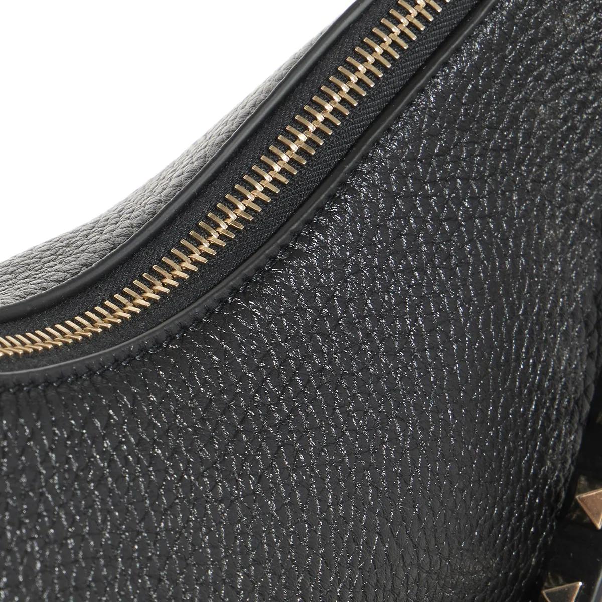 Valentino Garavani Crossbody bags Rockstud Hobo Bag in zwart
