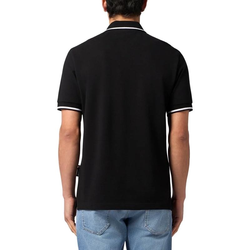 Philipp Plein T-Shirt Polo T-Shirt New York Tennis Patch schwarz(Image 4)