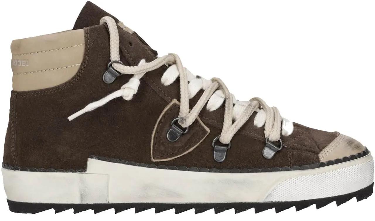 Philippe Model Low-Top Sneaker - Dames Prsx High Woman - Gr. 39 (EU) - in Braun - für Damen