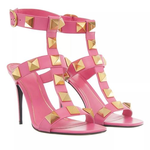 Valentino Garavani Roman Stud Women Leather  Pink/Feminine Sandale