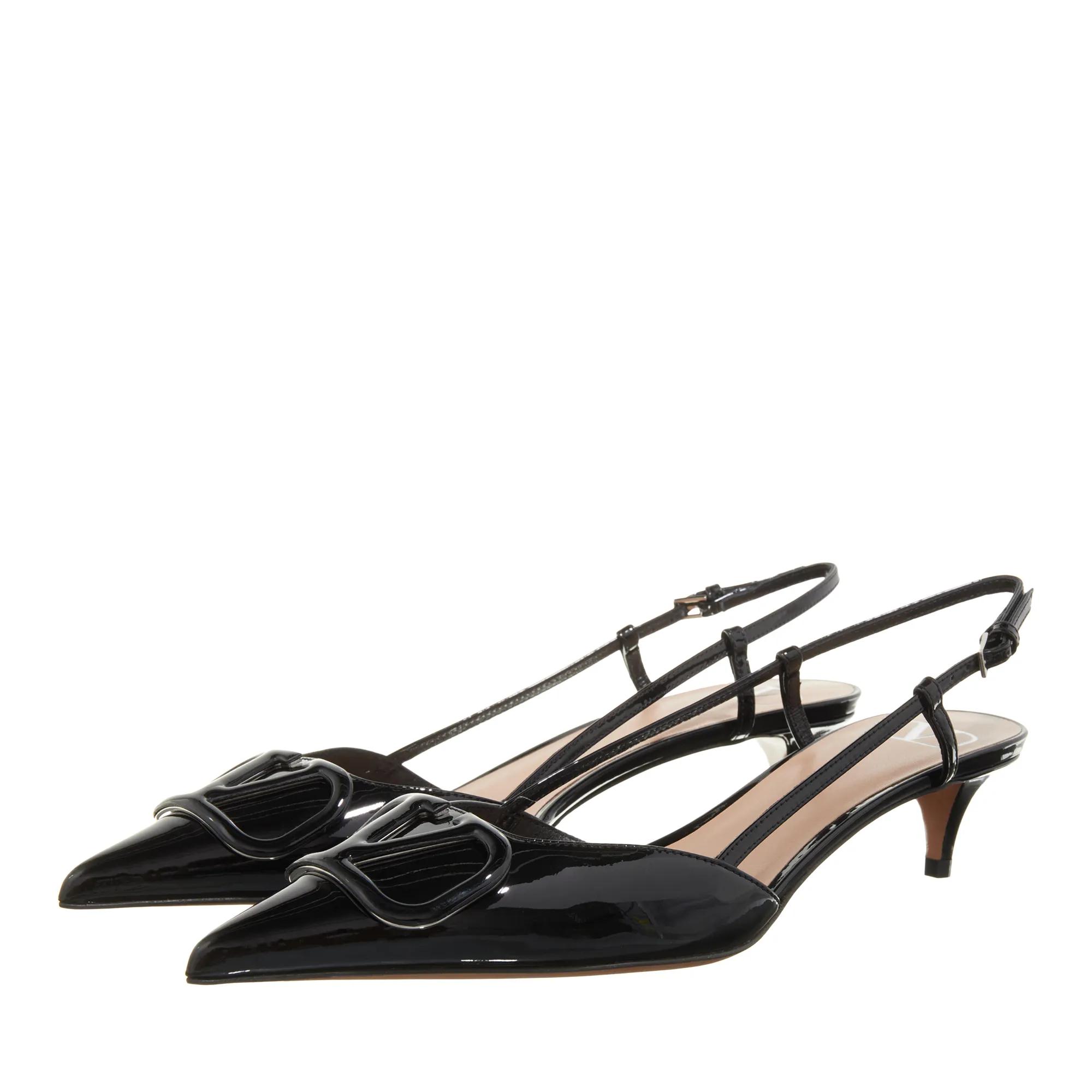 Valentino Garavani Pumps & High Heels - Sling Back Vlogo - Gr. 36 (EU) - in Schwarz - für Damen