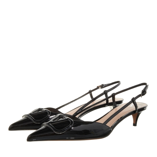 Valentino Garavani Sling Back Vlogo Nero Pumps