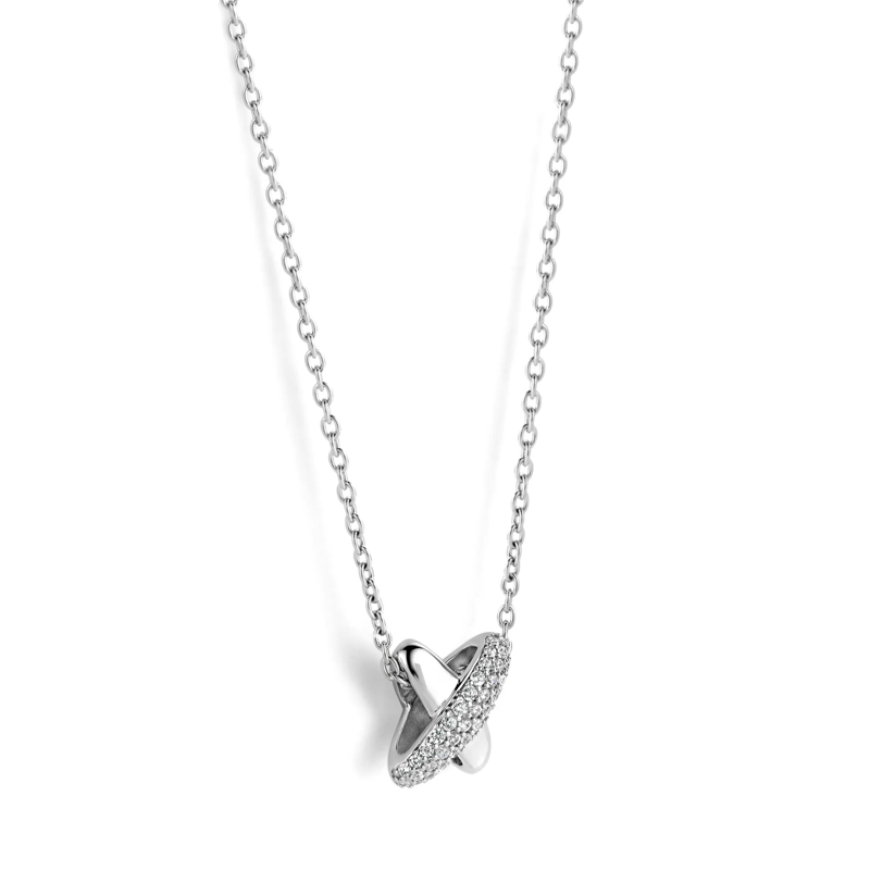 Ti Sento Mittellange Halskette 925er Sterlingsilber The Criss Cross silber(Image 2)