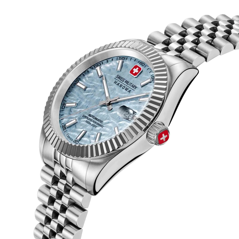 Swiss Military Hanowa Automatikuhr Automatikuhr Master Diligenter silber(Image 2)