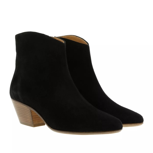 Isabel Marant Dacken Classic Suede Black Ankle Boot