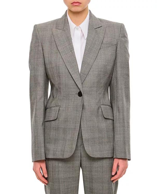 Alexander McQueen - Blazer - Größe 42 - gray