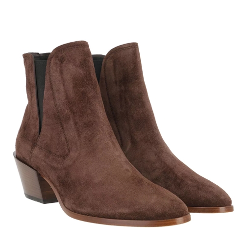 Tod's Ankle Boots Suede Brown Bottine