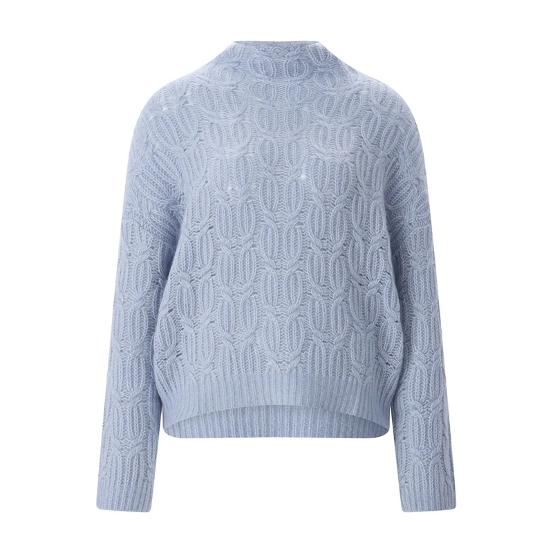 Hemisphere Pullover Pullover aus Kaschmir & Baumwolle blau