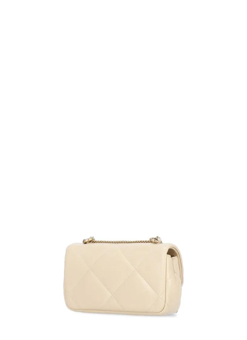TORY BURCH Hobo bags Natural Leather "Kira" Shoulder Bag in beige