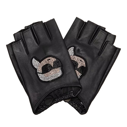 Karl Lagerfeld K/Ikonik 2.0 Rhnstn Fl Glove Black Handschuh