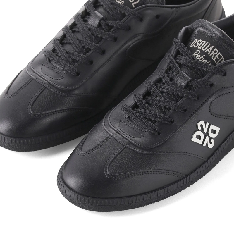 Dsquared2 Schnürschuhe Sneaker Rebels aus Leder schwarz(Image 4)