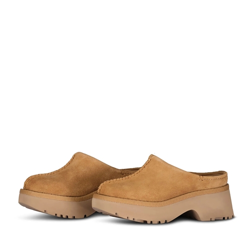 UGG Mule New Heights Clogs aus Veloursleder Braun