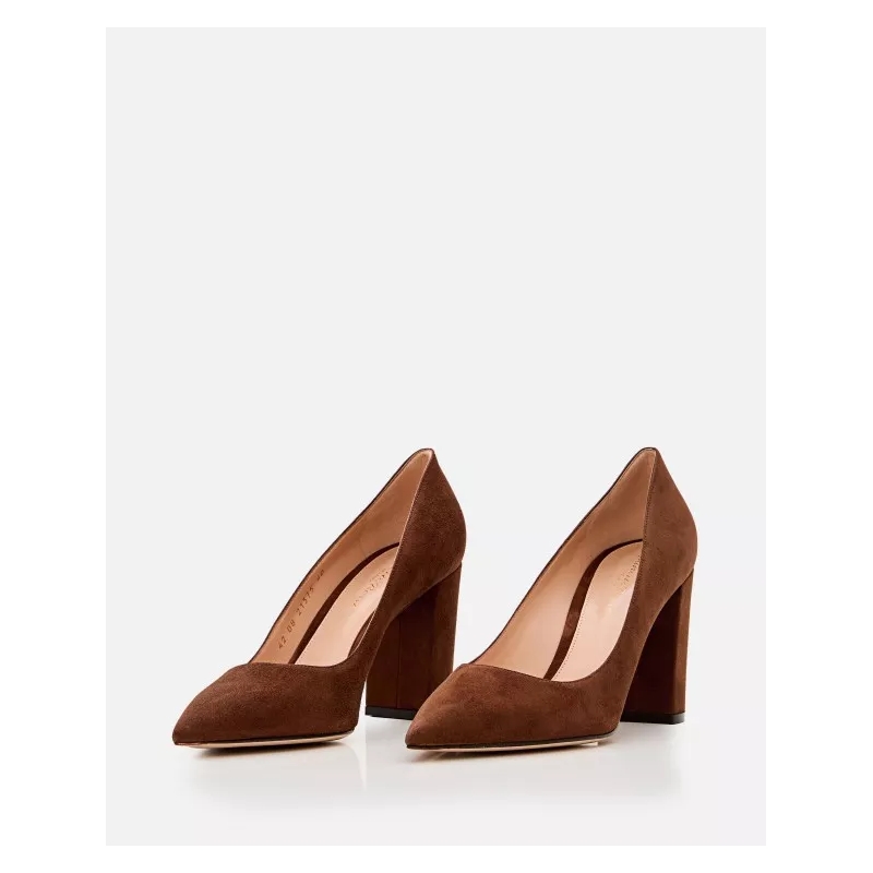 Gianvito Rossi Pumps 85Mm Suede Piper Pump Brown(Image 8)