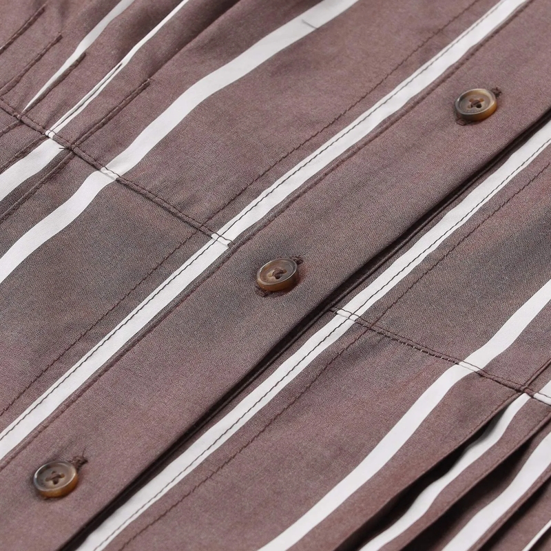 Rag & Bone Minikleid Gestreiftes Blusenkleid Taylor braun(Image 3)