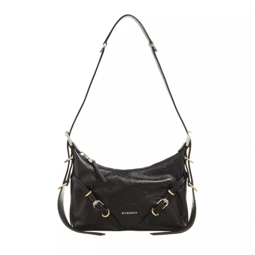 Givenchy Voyou Mini Grainy Leather Shoulder Bag Black Crossbodytas