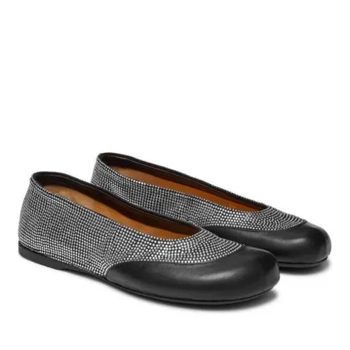 J.W.Anderson Black Crystals Ballerinas Black Ballerine