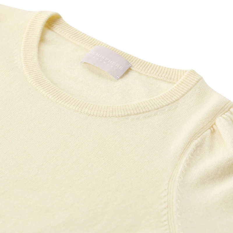 Hemisphere Pull Kurzarmpullover aus Kaschmir pink(Image 7)