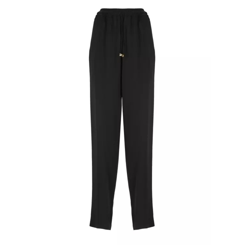 Elisabetta Franchi Crepe Pants Black 