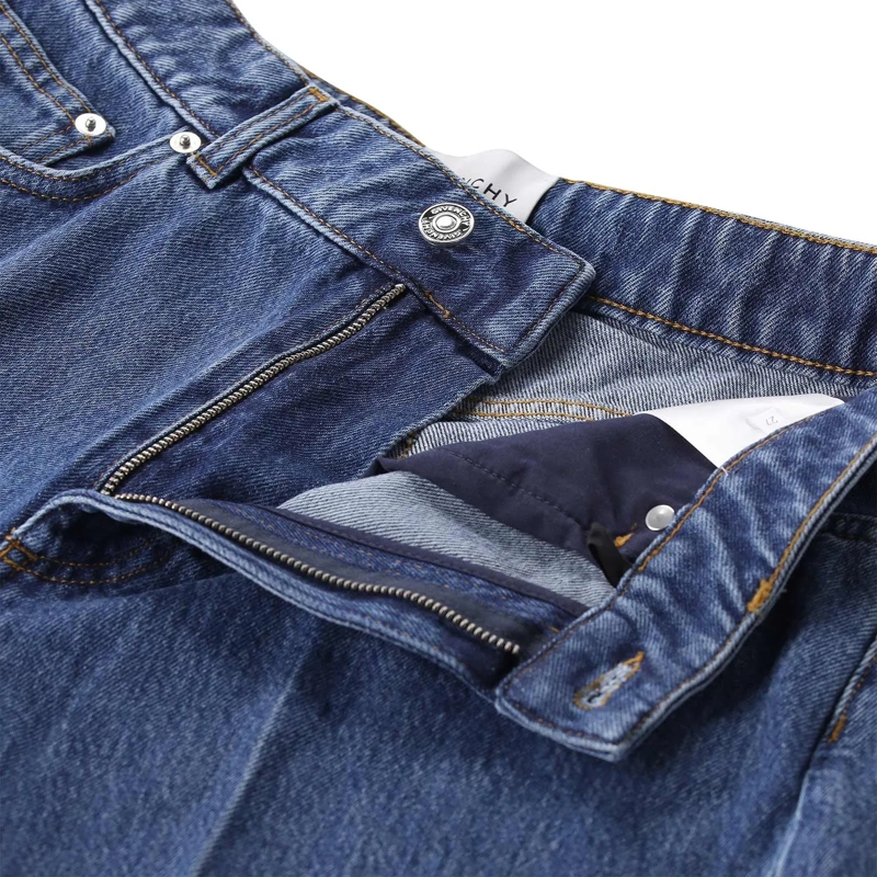 Givenchy Jeans Wide-Leg Jeans mit Fransen blau(Image 4)