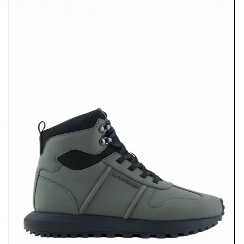 Emporio Armani Lage-top sneaker Mid-Top Sneakers With Rubber And Mesh Details White