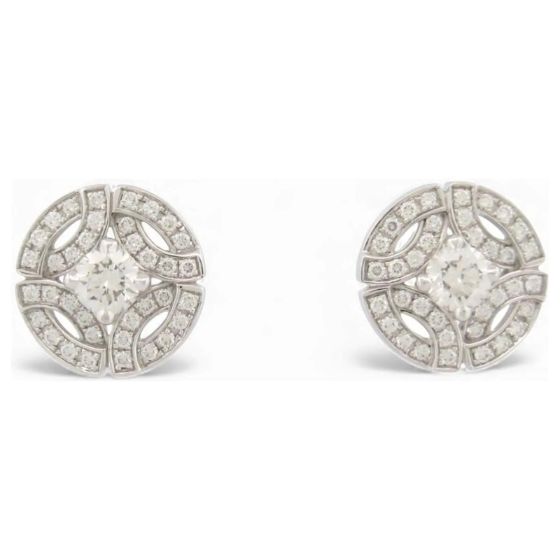 Cartier Ohrstecker NEUE CARTIER GALANTERIE DIAMANT-OHRRINGE 0,7CT 18K silber