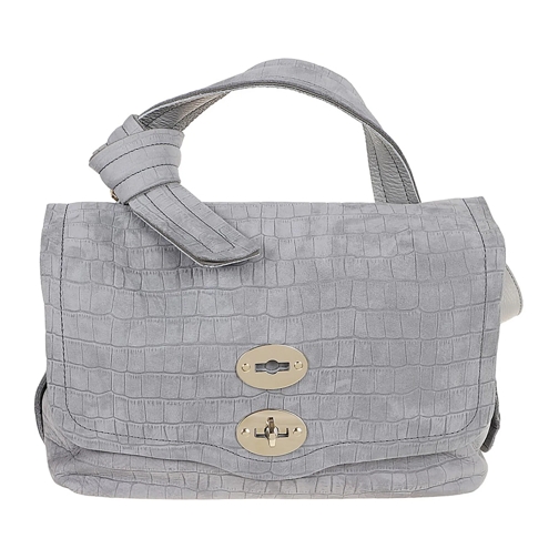 Zanellato Schultertasche Postina Jones Caiman Bag Grey