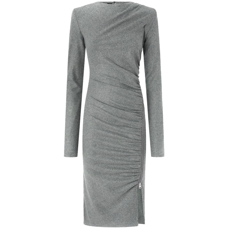 Pinko Jupe midi Dresses Gray grau