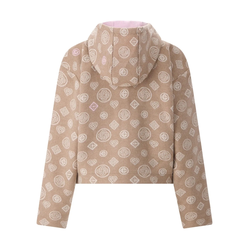 Casablanca Daunenjacke Kapuzenjacke aus Schurwolle braun(Image 2)