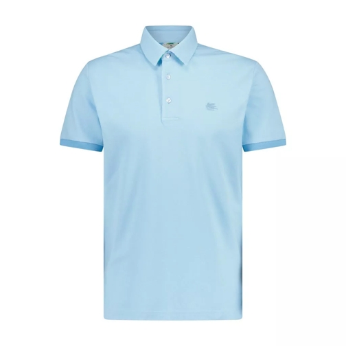 Etro  Poloshirt mit Logo-Stickerei Hellblau