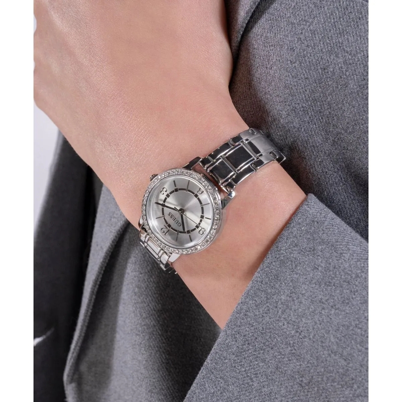 Guess Quarzuhr Quarz-Analoguhr Melody silber(Image 4)