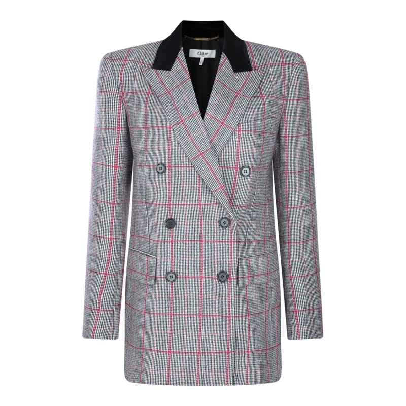 Chloé Blazer Grey Wool Blazer Grey