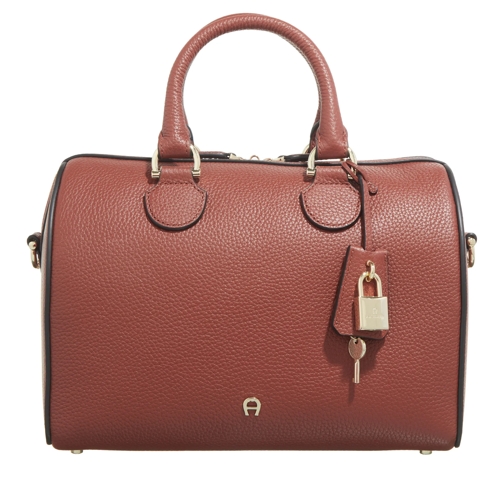 AIGNER Bowling Bag Delia Dark Cognac