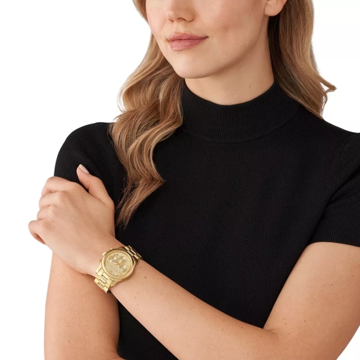 Michael Kors Chronographe Runway Chronograph Stainless Steel Watch Gold (Image 2)