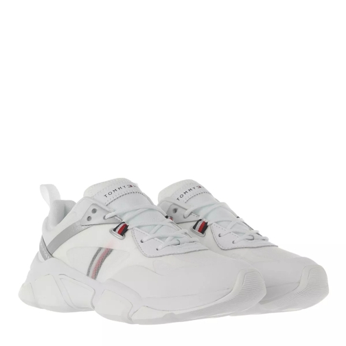 Tommy Hilfiger New Chunky Tommy Sneaker  White Silver Low-Top Sneaker