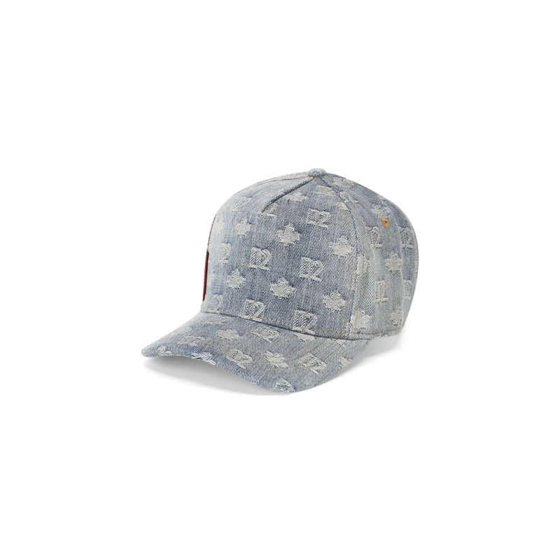 Dsquared2 Chapeau Cap aus Denim blau