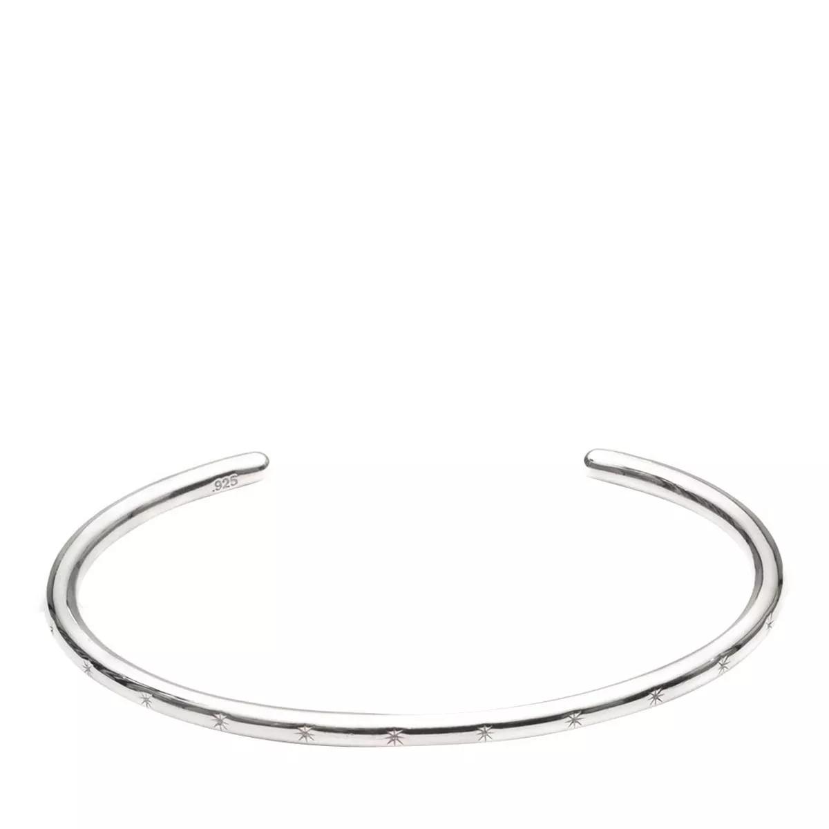 Rachel Jackson London Armband - Star Studded Bangle - Gr. M - in Silber - für Damen