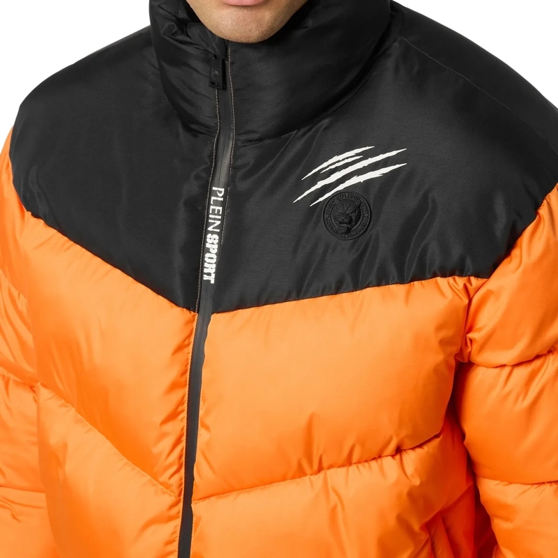 Plein Sport Lederjacke Jacke orange(Image 5)