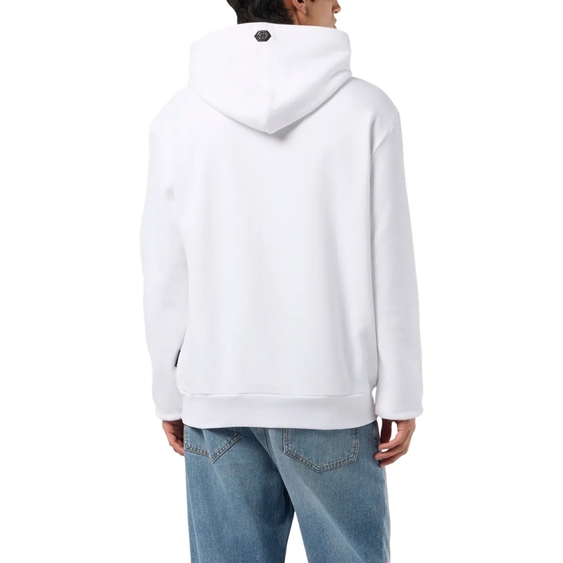 Philipp Plein Hoodie Kapuzen-Sweatshirt Eagle weiss(Image 2)
