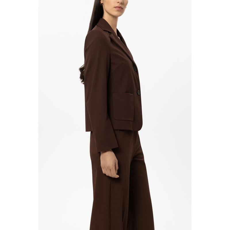 Luisa Cerano Blazer Zwei-Knopf-Blazer marone(Image 3)