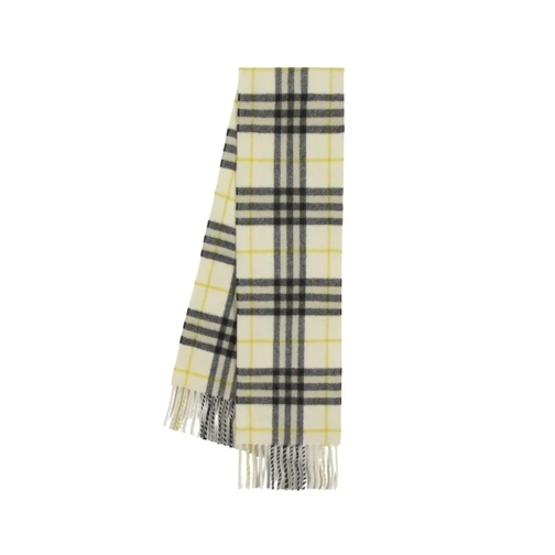 Burberry Leichter Schal Check Scarf - Cashmere - Beige Yellow