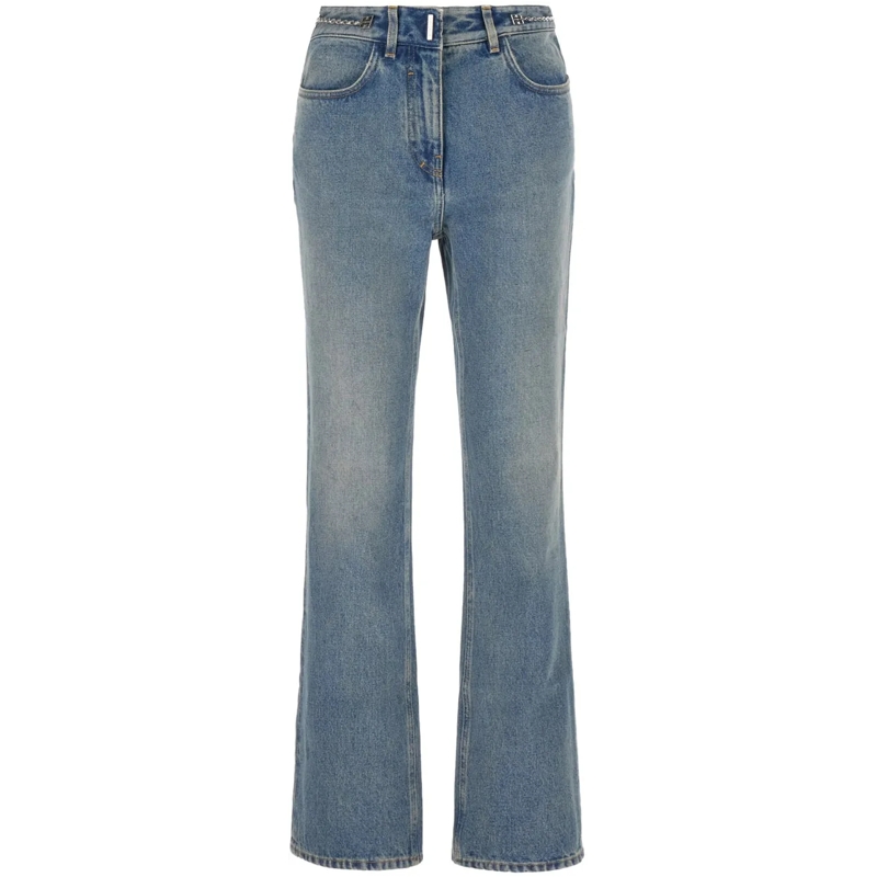 Givenchy Jeans à jambe droite Light Blue Bootcut Jeans With 4G Detail In Vintage Blue(Image 2)