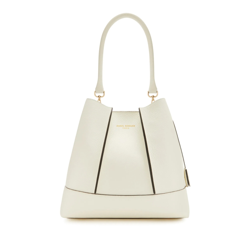 Isabel Bernard Sac reporter Femme Forte Macie Schultertasche Beige