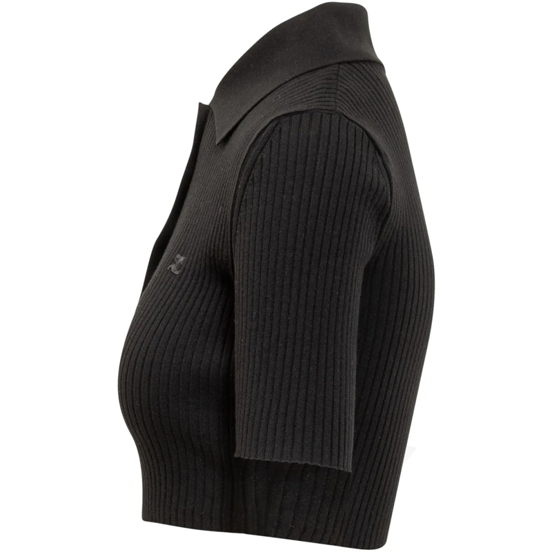 Courrèges  Polo Cropped schwarz(Image 3)
