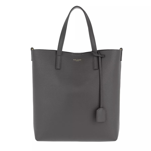 Saint Laurent Toy Shopping Bag Leather Grey Rymlig shoppingväska