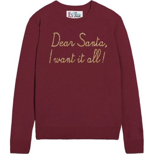 Mc2 Saint Barth Sweatshirts Sweaters Bordeaux rot