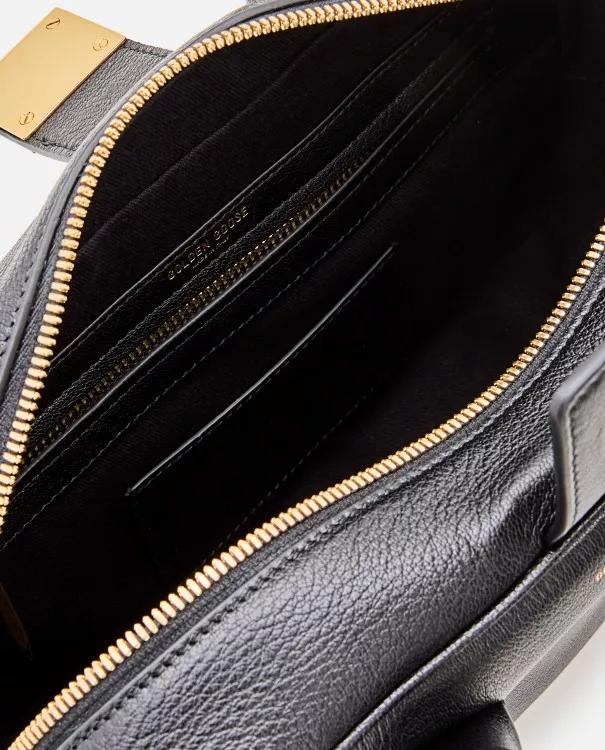 Golden Goose Handtas van korrelig leer met metalen sluiting Black Dames