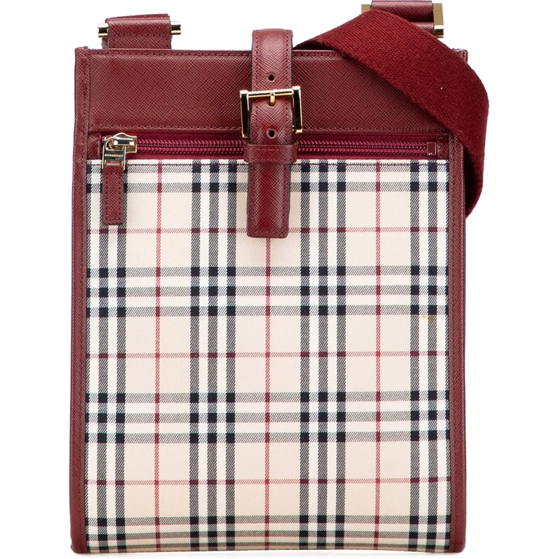Burberry Sac à bandoulière House Check Canvas Crossbody braun